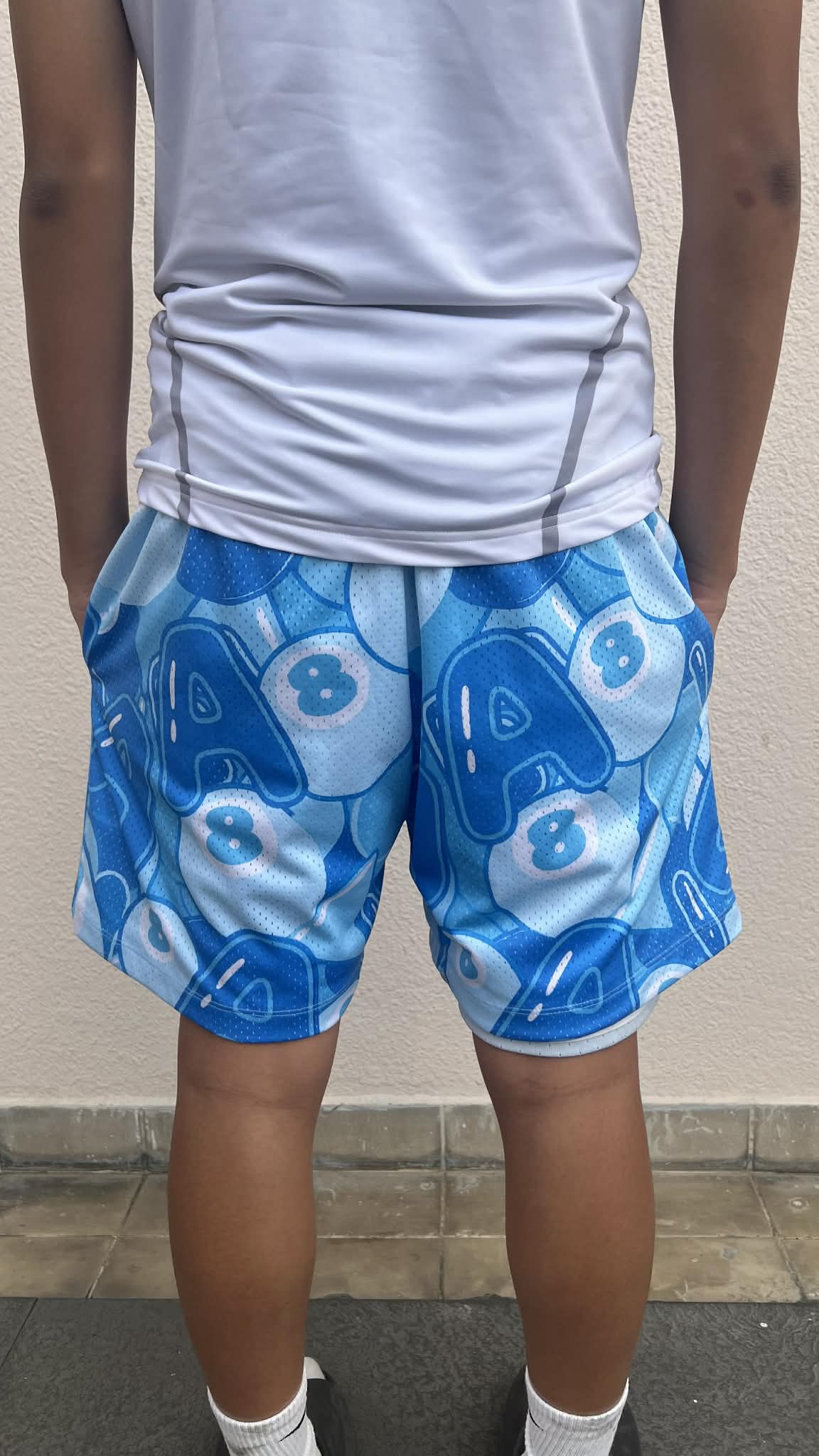 8 Ball Mesh Shorts (Blue)
