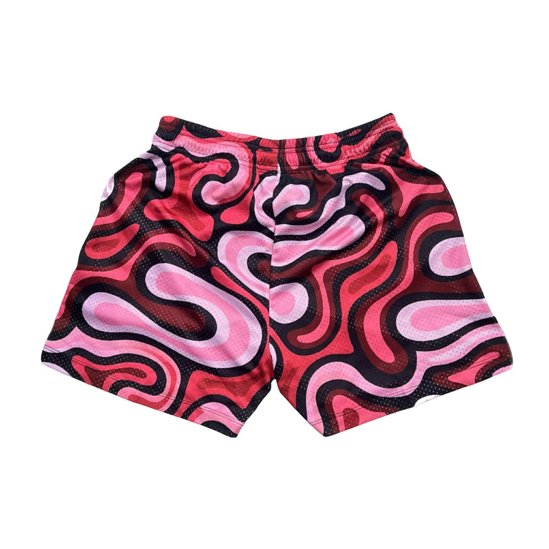 Camo Mesh Shorts (Red)