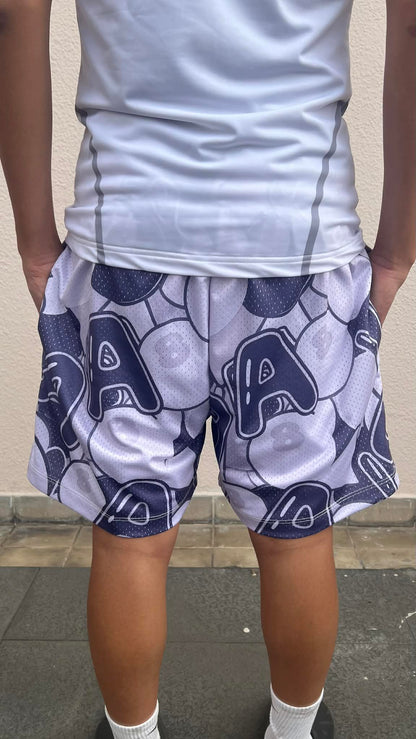 8 Ball Mesh Shorts (Gray)