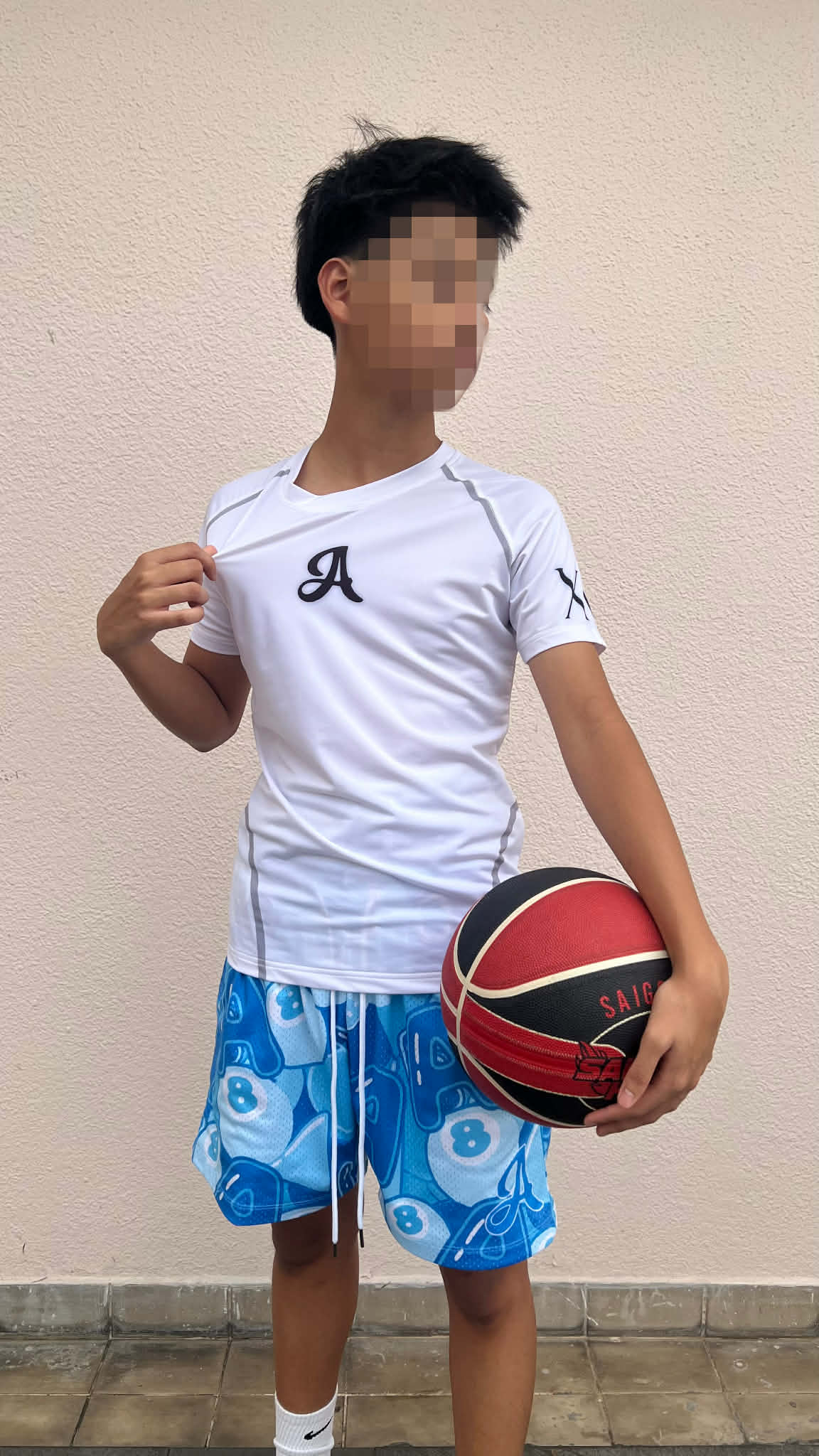 (White) Aezra Compression Shirts