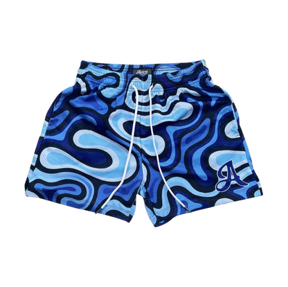 Camo Mesh Shorts (Blue)