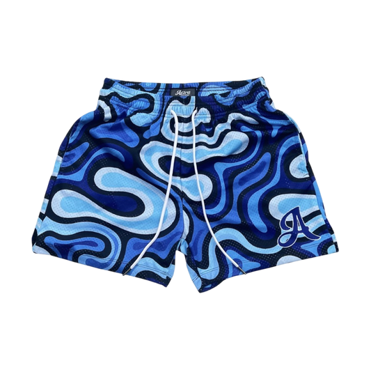Camo Mesh Shorts (Blue)