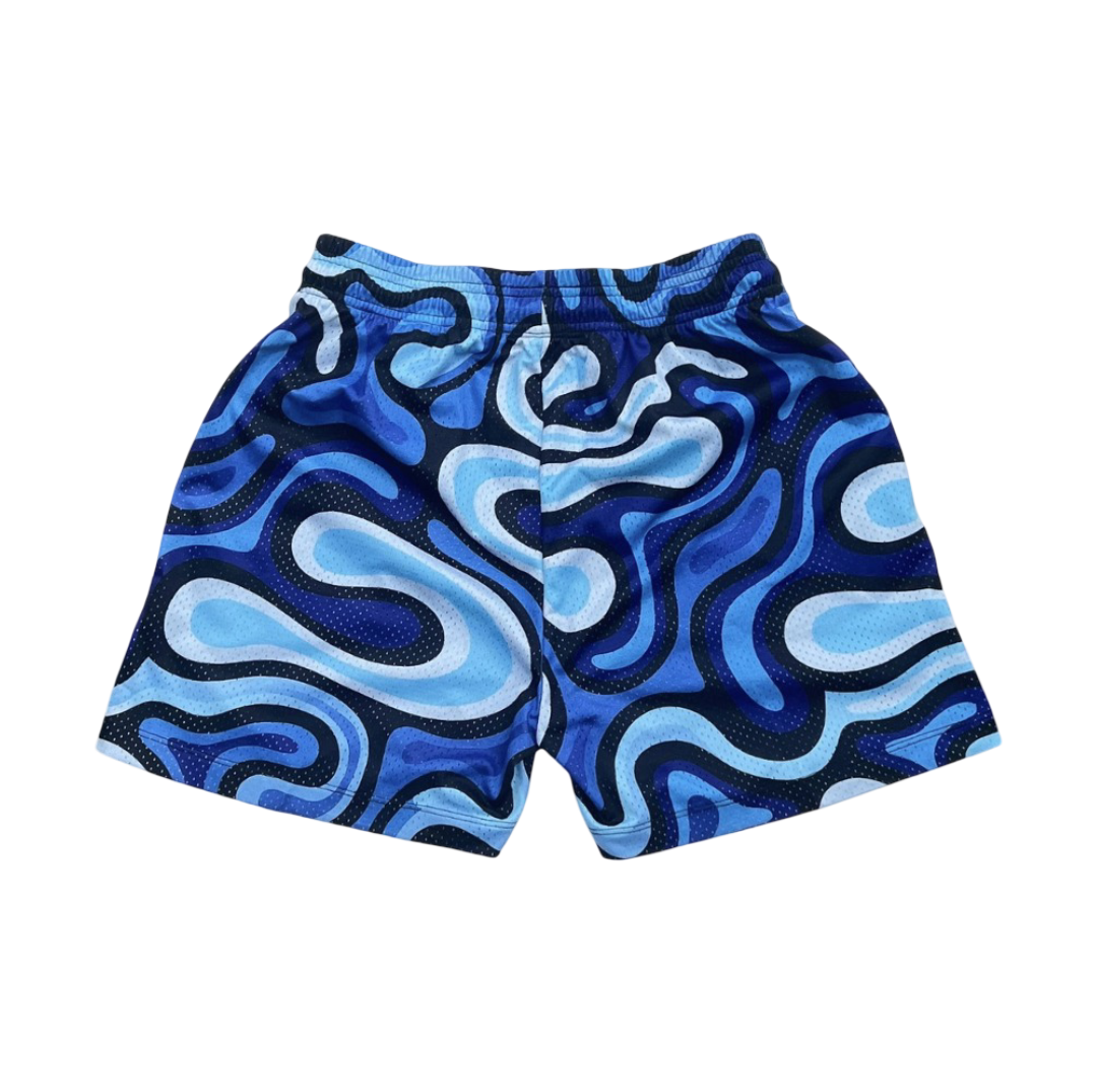 Camo Mesh Shorts (Blue)
