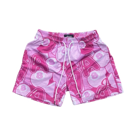 8 Ball Mesh Shorts (Pink)