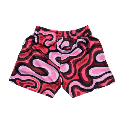 Camo Mesh Shorts (Red)