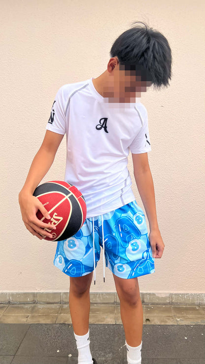 (White) Aezra Compression Shirts