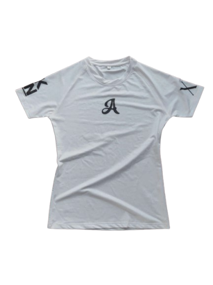 (White) Aezra Compression Shirts